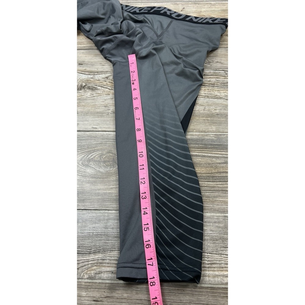 Nike Pro Hypercool Grey Compression Tights 3/4 Le… - image 4